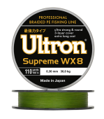 Плетенка Ultron WX 8 Supreme хаки 100м 0,10мм 8кг