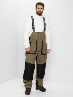 Костюм зимний Siberia LUX Хаки/Черный 48-50 /182-188 тк. Breathable, -45С