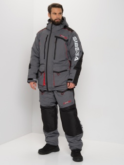 Костюм зимний Siberia LUX Серый/Черный 56-58 /182-188 тк. Breathable, -45С