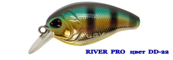 Воблер RIVER PRO  SSV-RP  DD -22  FL/ 0,5-1,0m/ 5,0g/ 40mm