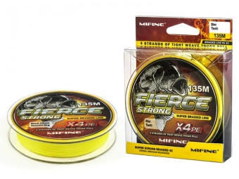 Плетенка Mifine X4 PE 135м 0,10мм 7,0кг