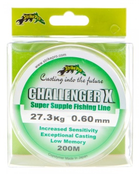 Леска Strike Pro Challenger 200м 0,60мм 27.3 кг прозрачная