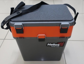 Ящик зимний Helios 19 л серый/оранжевый