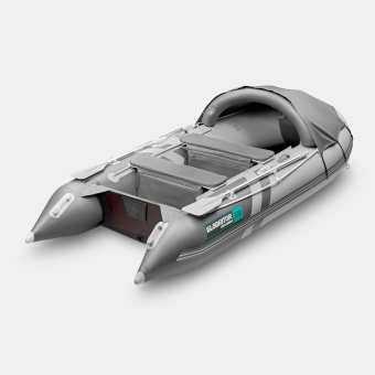 Моторная лодка ПВХ GLADIATOR C 330 AL светло-темносерый
