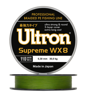 Плетенка Ultron WX 8 Supreme хаки 100м 0,10мм 8кг