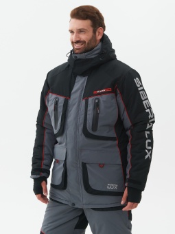 Костюм зимний Siberia LUX Серый/Черный 44-46 /182-188 тк. Breathable, -45С