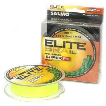 Плетенка Salmo ELITE BRAID 125м желтая 0,17мм