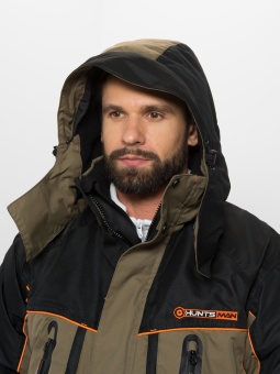 Костюм зимний Siberia LUX Хаки/Черный 48-50 /182-188 тк. Breathable, -45С