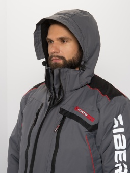 Костюм зимний Siberia LUX Серый/Черный 48-50 /182-188 тк. Breathable, -45С