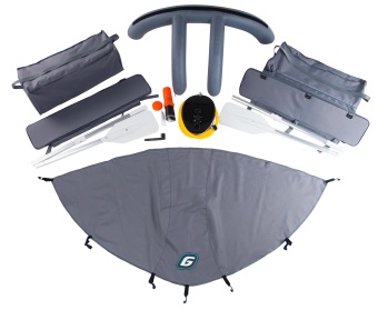 Моторная лодка ПВХ GLADIATOR C 330 AL темносерый